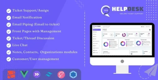 اسکریپت سیستم تیکت و پشتیبانی  HelpDesk