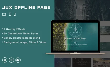 دانلود افزونه JUX Offline Page صفحه به زودی و در دست ساخت جوملا