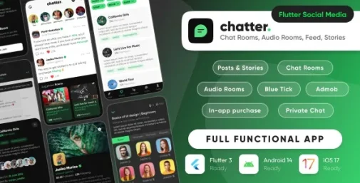 اپلیکیشن Chatter چتر اپ چت روم و گفتگوی آنلاین اندروید و iOS