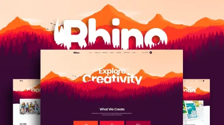 قالب Rhino شرکتی نمونه کار جوملا