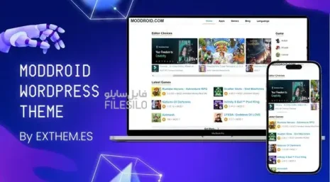 دانلود Moddroid Premium قالب سایت دانلود اپلیکیشن برای وردپرس