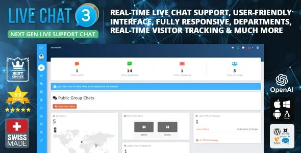 Live Chat 3 اسکریپت لایو چت و گفتگوی زنده آنلاین
