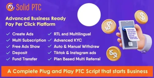 دانلود اسکریپت در آمد کلیکی Solid PTC