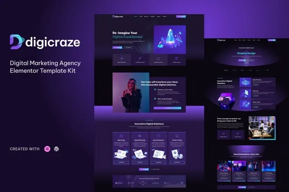 Digicraze کیت تمپلیت المنتور مارکتینگ شبکه اجتماعی