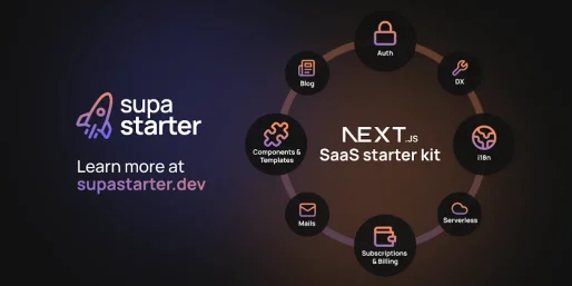 Supa Starter کیت Next js راه اندازی سایت سوپا استارتر
