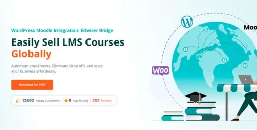 دانلود Edwiser Bridge Pro یکپارچه سازی مودل با وردپرس