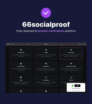دانلود 66socialproof اسکریپت اعلان های اجتماعی