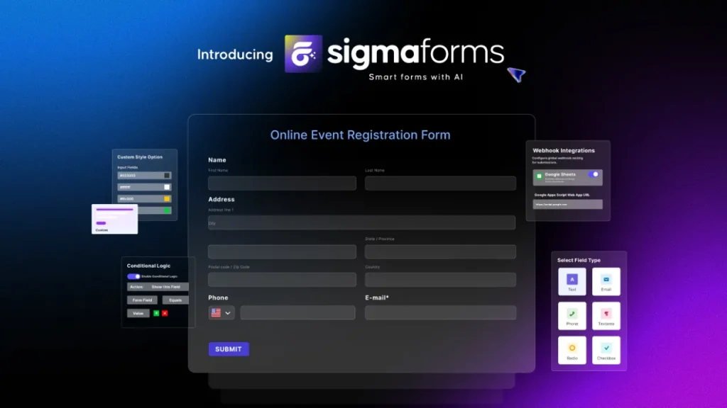 دانلود Sigma Forms Pro افزونه فرم ساز سیگما فرم پرو وردپرس