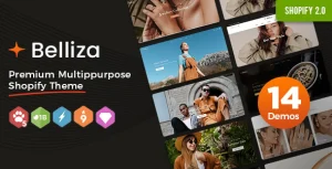 دانلود قالب Belliza برای شاپیفای