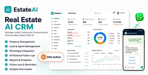 دانلود افزونه EstateAI مدیریت املاک وردپرس